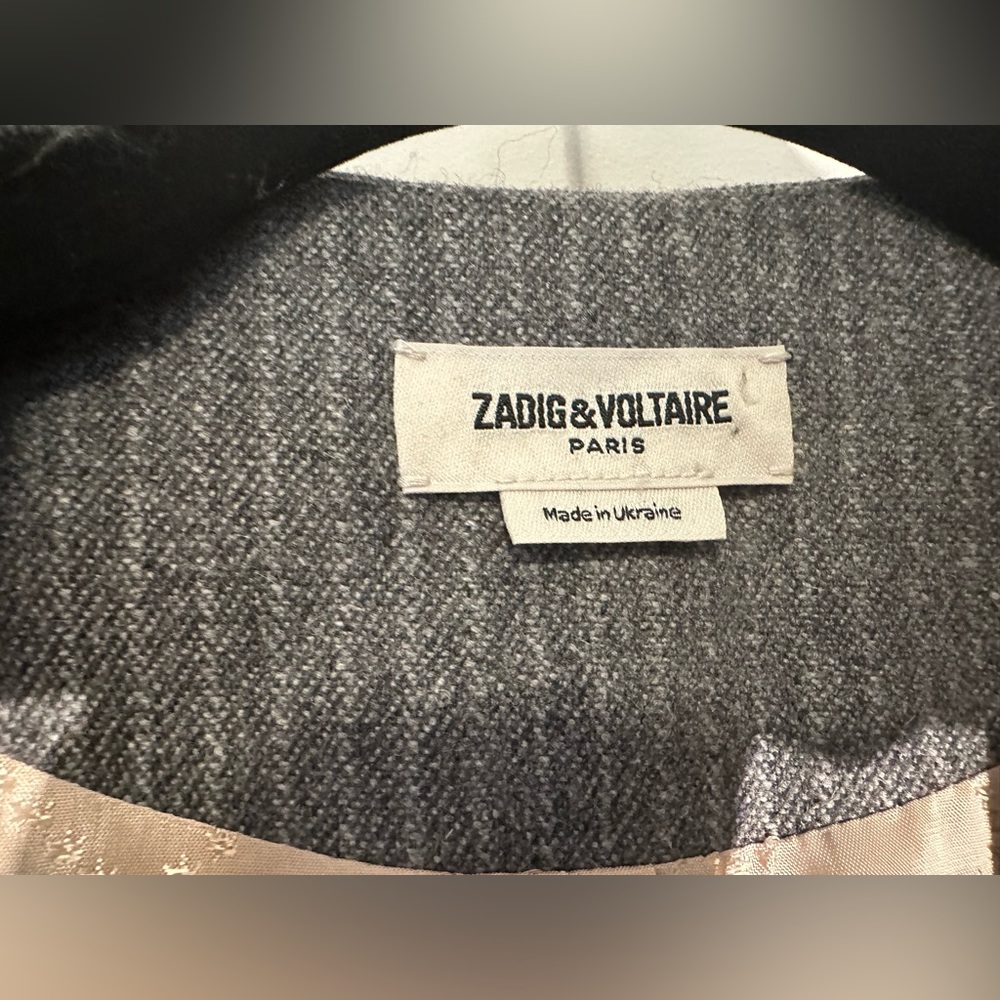 Zadig & Voltaire NWOT military style blazer - Size 8 - Picture 9 of 12